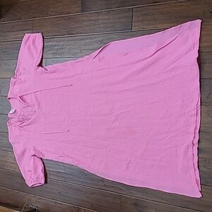 Buddy Love Pamela Caftan Pink Maxi Dress with Mid-Thigh Side Splits size XL